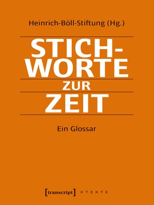 cover image of Stichworte zur Zeit